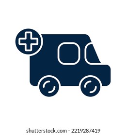 ambulance line icon. Simple element illustration. ambulance concept outline symbol design.
