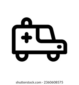 Symbol der Krankenwagen-Linie. Vektorsymbol für Ihre Website, Ihr Handy, Ihre Präsentation und Ihr Logo-Design.