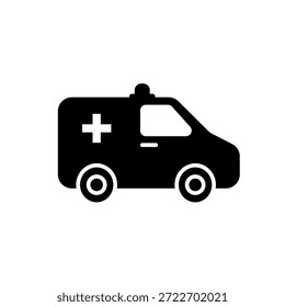 Ambulancia - icono de Vector de línea	