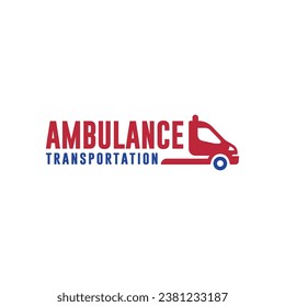 Design des Ambulanz-Logos, Vektorkonzept