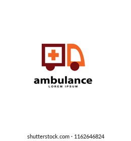 ambulance logo design vector template