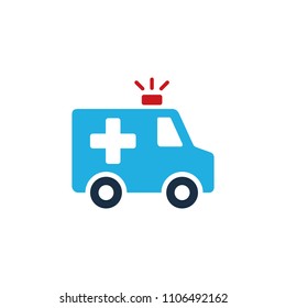 Ambulance Logo Icon Design Stock Vector (Royalty Free) 1106492162 ...