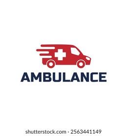 Ambulance logo, icon symbol. First aid response logo sign. Isolated on white background.