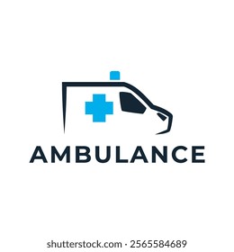 Ambulance logo, icon symbol. First aid response logo sign. Isolated on white background.