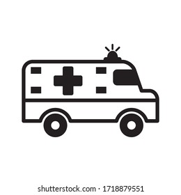 Ambulance Medical Icon Vector Illustration