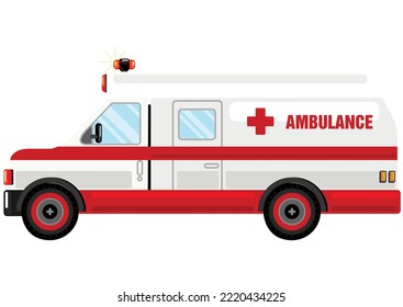 ambulance modern vector illustration eps
