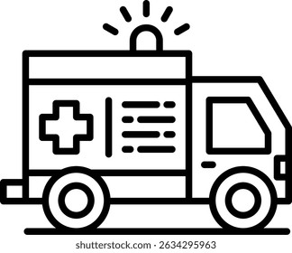 Ambulance New Creative Icon Design Vector