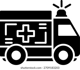 Ambulancia Nuevo Vector de diseño de iconos creativos