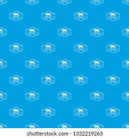 Ambulance newborn pattern vector seamless blue repeat for any use