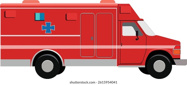 Ambulance ready for emergency response. 