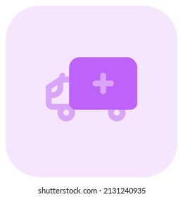 Krankenwagen zum Speichern des COVID-19-Patientenlayouts