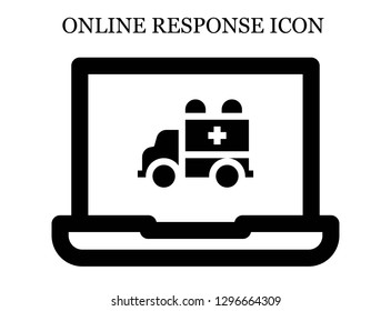 Ambulance search icon. Editable Ambulance search icon for web or mobile.