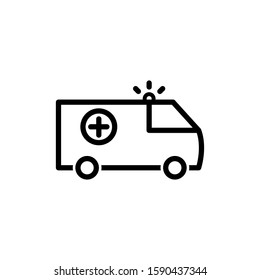 ambulance service icon template illustration vector