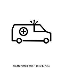 ambulance service icon template illustration vector