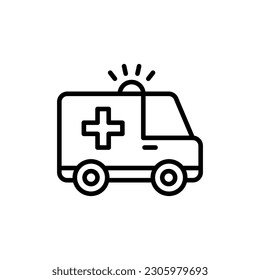 Ambulance Service icon in vector. Illustration