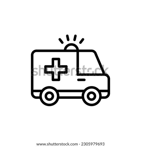 Ambulance Service icon in vector. Illustration