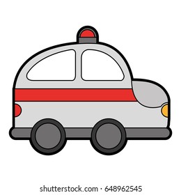 ambulance service isolated icon