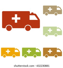 Ambulance sign illustration