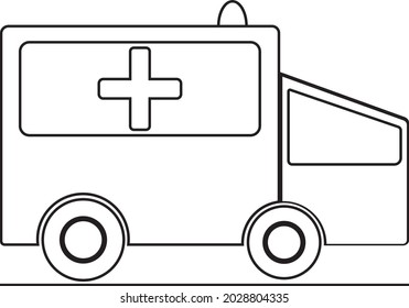 diseño de iconos vectoriales de señal de ambulancia 