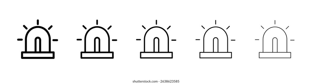 Ambulance siren icon concept. graphic design, logo, Web, UI.