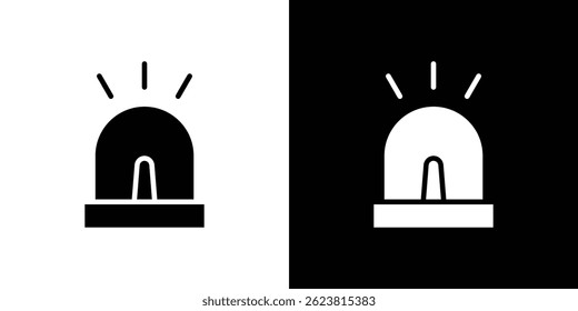 Ambulance siren icon for logo web mobile app UI design.