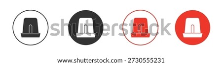 Ambulance siren icon. web vector design