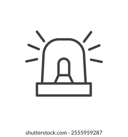 Ambulance siren isolated icon. vector illustration.