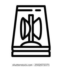 ambulance siren line icon vector. ambulance siren sign. isolated contour symbol black illustration
