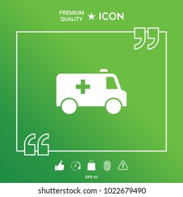 Ambulance symbol icon