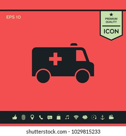 Ambulance symbol icon