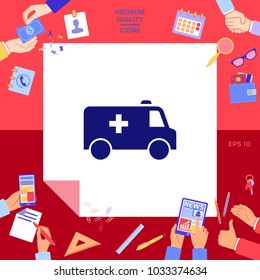 Ambulance symbol icon