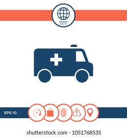 Ambulance symbol icon