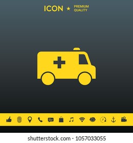 Ambulance symbol icon