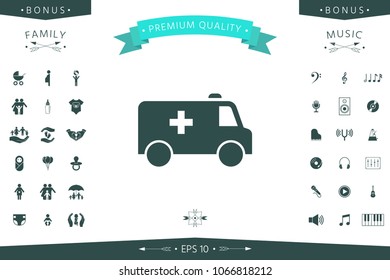 Ambulance symbol icon