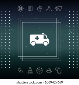 Ambulance symbol icon