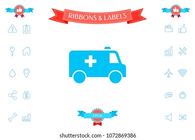 Ambulance symbol icon