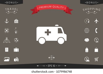 Ambulance symbol icon