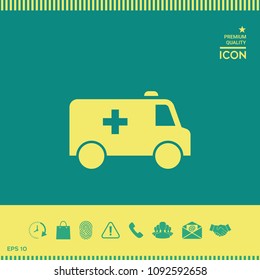 Ambulance symbol icon