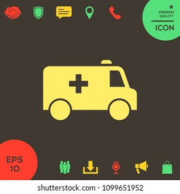 Ambulance symbol icon