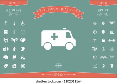 Ambulance symbol icon