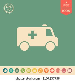 Ambulance symbol icon