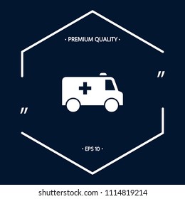 Ambulance symbol icon