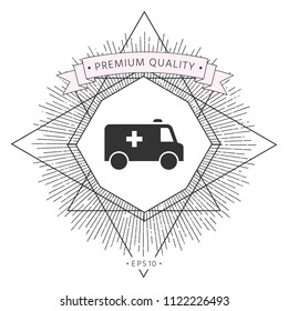 Ambulance symbol icon