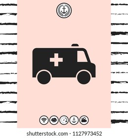 Ambulance symbol icon