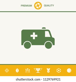 Ambulance symbol icon