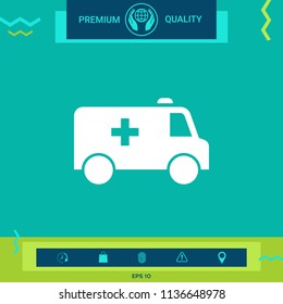 Ambulance symbol icon