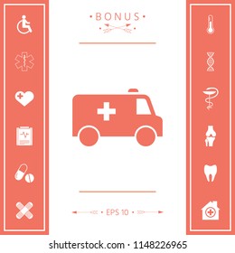 Ambulance symbol icon