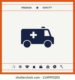 Ambulance symbol icon