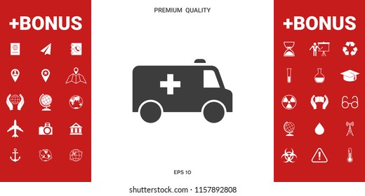 Ambulance symbol icon