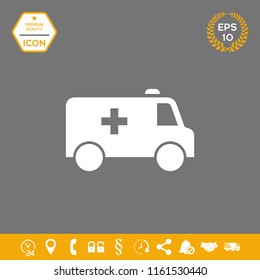 Ambulance symbol icon